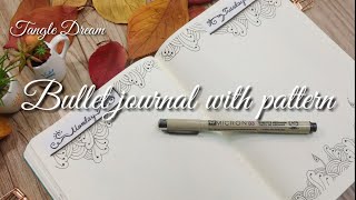 Bullet journal with pattern 'FRUNKY'