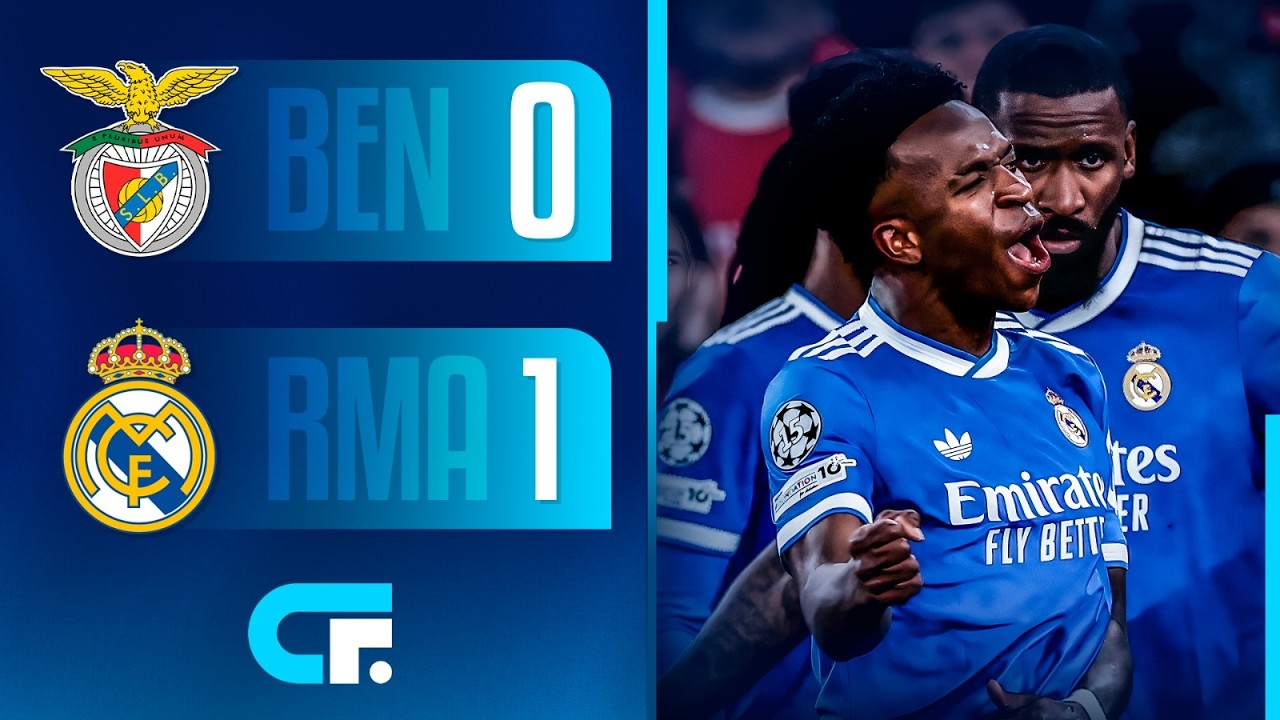 ✅ REAL MADRID le GANÓ 1-0 al BENFICA con GOL de VINICIUS por los PLAYOFFS de la CHAMPIONS