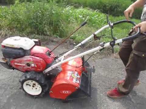 YANMAR/ヤンマー ミニ ミスターポチ 耕運機 管理機 MRT6RZ - YouTube