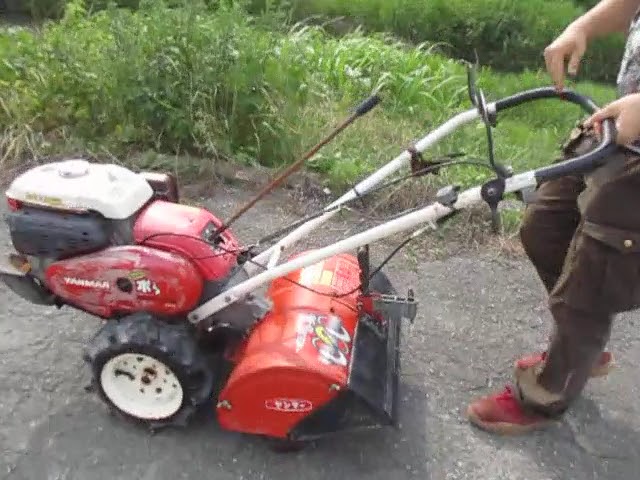 YANMAR/ヤンマー ミニ ミスターポチ 耕運機 管理機 MRT6RZ - YouTube