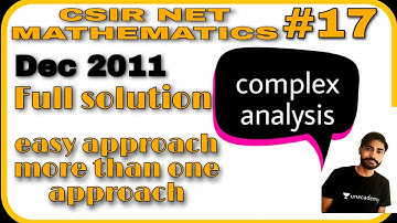 csir net old question papers solutions || mathematical science dec 2011 complex analysis