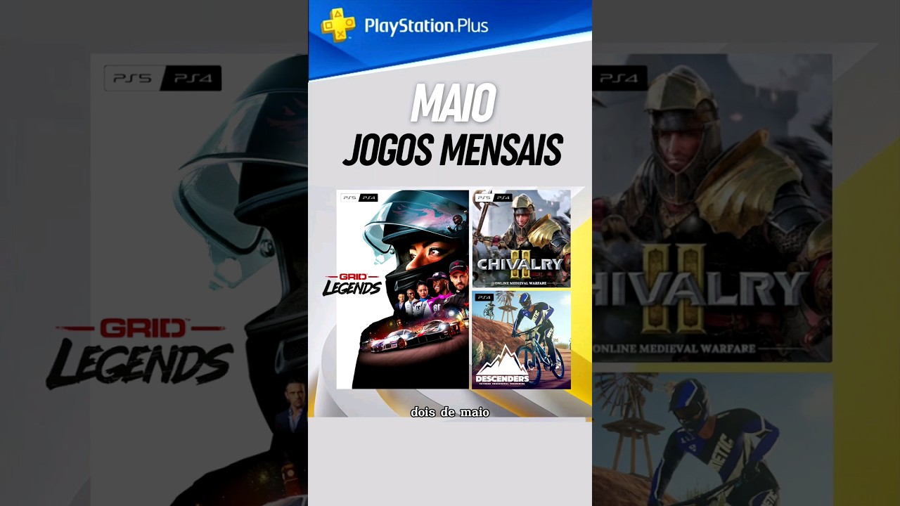 Jogos mensais do PlayStation Plus para maio: GRID Legends