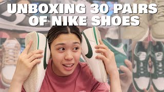 Nike Haul Unboxing 30 Pairs Of Shoes  Clothes  Ella Fajardo
