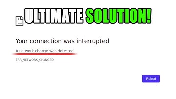 Fix "Network Change Was Detected" Error in Chrome—Ultimate Solution!