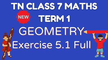 Class 7  Maths | Term 1 | Geometry Term 1  Exercise 5.1 Full