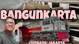 KERETA PALING ENAK MENUJU JAKARTA DI PAGI HARI !! Naik Kereta Api Bangunkarta Jombang-Jakarta