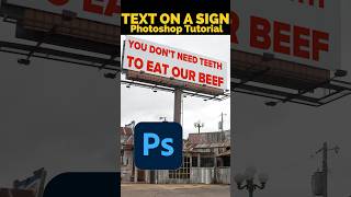 Put text on a sign in @Photoshop  #photoshop #photoshoptutorial #communityxadobe