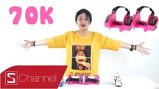 Schannel - Chơi thử giày TRƯỢT PATIN phát sáng chỉ 70k!