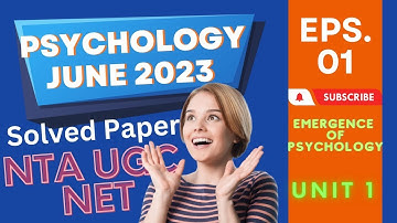 UGC NET JRF JUNE 2023 PSYCHOLOGY QUESTION PAPER|NTA UGC NET JRF PSYCHOLOGY PAPER JUNE 2023 ANSWERKEY