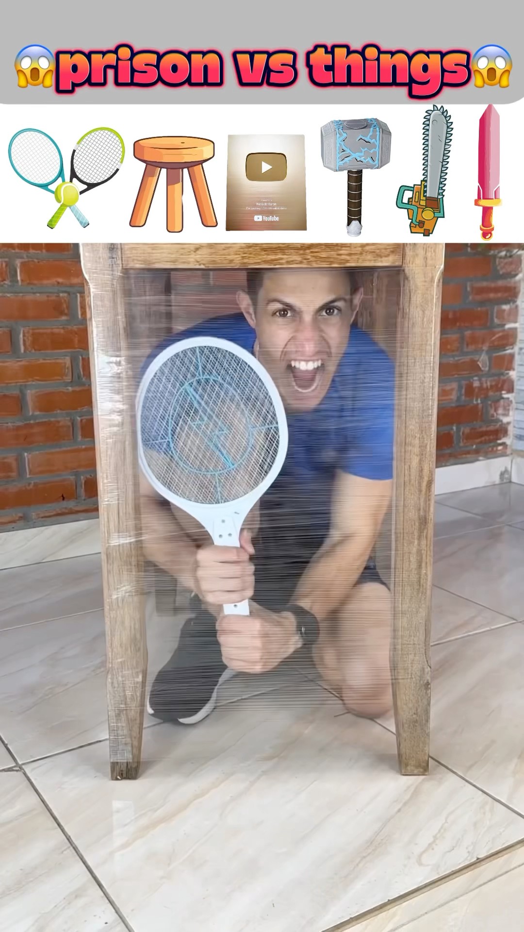 Será que os objetos vão vencer a parede?!? #shorts #challenge