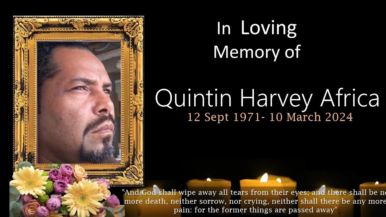 Recording of Quintin Africa's Funeral Sermon YouTube