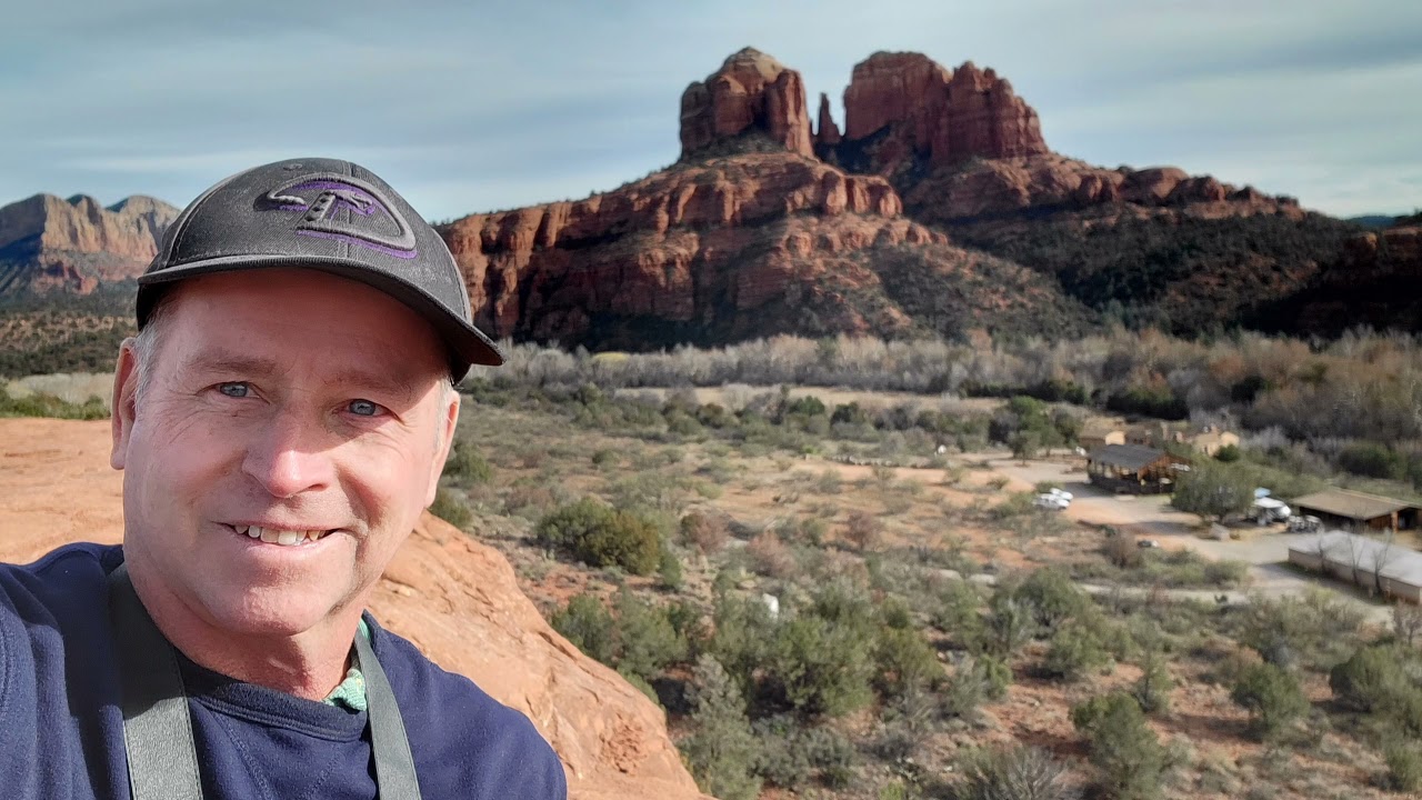 Old Guys Hike 112. Secret Slick Rock Trail. Cathedral Rock, Sedona, AZ