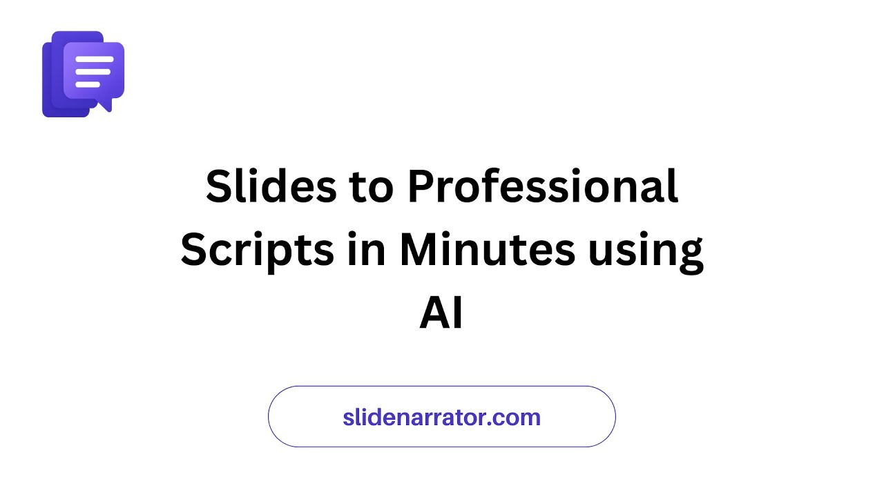 How to Instantly Create Perfect Scripts from Your Slides with AI - YouTube