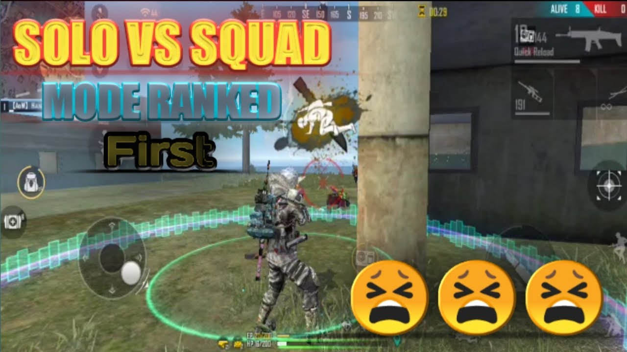 SOLO VS SQUAD MODE RANKED, FAIL... - GARENA FREE FIRE - YouTube