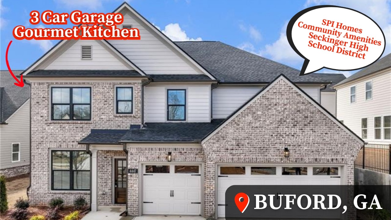 Жизнь в Буфорде, Джорджия | SPI Homes | Дом, готовый к заселению | Экскурсия по дому | Планировка...
