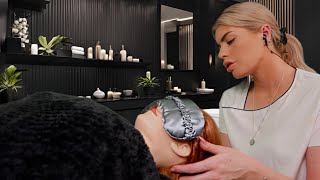 ASMR scalp scratching, hair play, scalp check & hair oiling 🧖🏻‍♀️ (real person style roleplay)