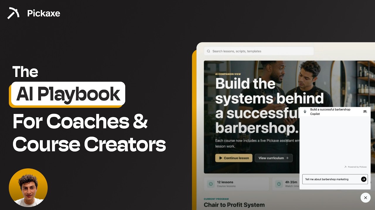 The AI Playbook for Coaches & Course Creators | Pickaxe Workshop