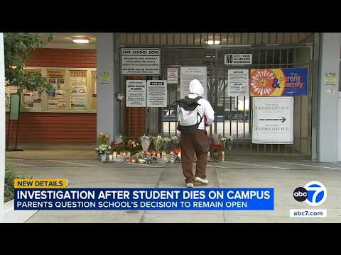Classes resume 1 day after student fell to his death at high school in Los Angeles