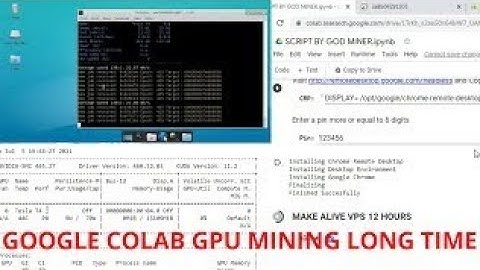 Google Colab GPU Mining Long runtime |script by God Miner | God Miner