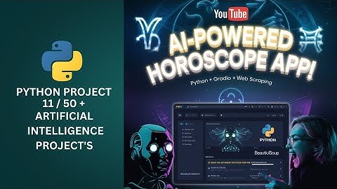 Build an AI-Powered Horoscope App Using Python & Gradio | Web Scraping with BeautifulSoup | #ai #ml