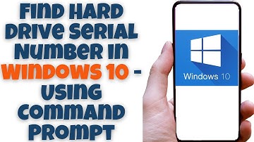 Find Hard Drive Serial Number in Windows 10 - Using Command Prompt
