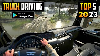 TOP 5 MOST REALISTIC TRUCK SIMULATOR GAMES FOR ANDROID & IOS 2023 l Truck Driving game screenshot 4