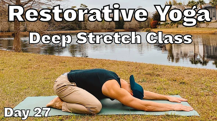 10 Min Relaxing Restorative Yoga - Easy Deep Stret...