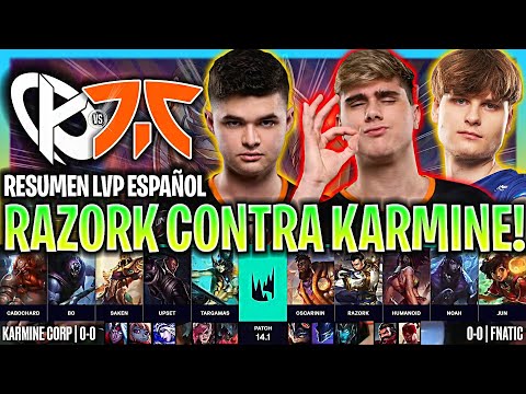 RAZORK SE ENFRENTA A KARMINE CORP EN SU DEBUT! | KC vs FNC RESUMEN LEC INVIERNO 2024 ESPAÑOL LVP