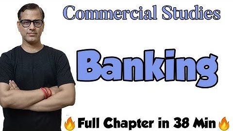 Banking ICSE Class 10 | Commercial Studies Class 10 ICSE | @sirtarunrupani
