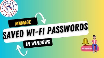 How to Remove or Manage Saved Wifi Passwords in Windows