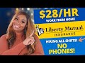 NO PHONE WORK FROM HOME JOBS 2023 HIRING | WFH 2023 | HIGH PAYING | NO EXPERIENCE!  Liberty Mutual