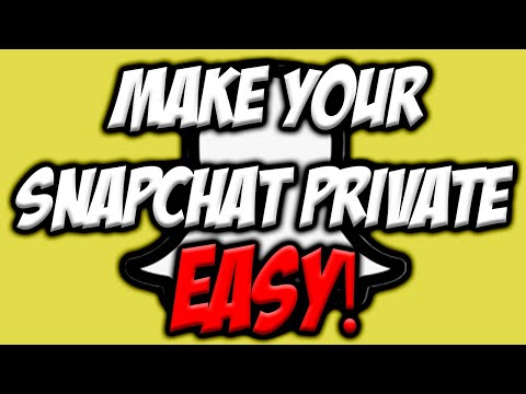 How To Make Your Snapchat Account Private EASY! ????| 4 Simple Steps | Snapchat Tutorials