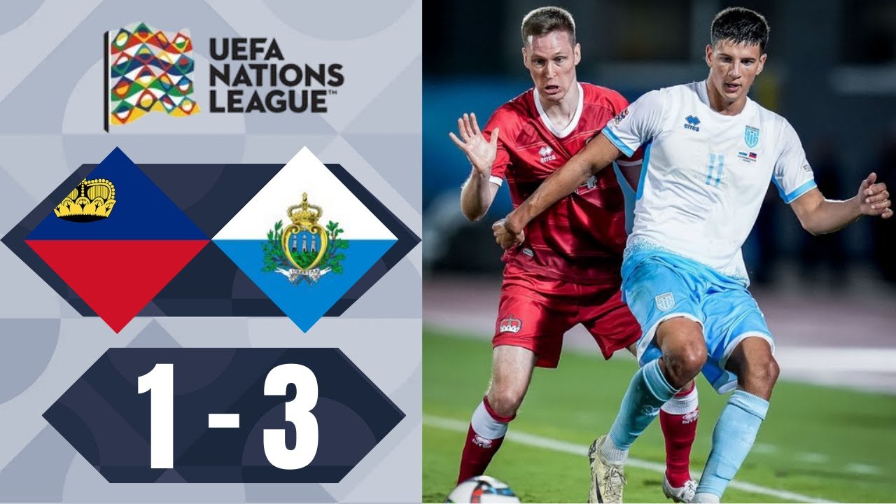 Liechtenstein vs San Marino 1-3 Highlights Goals | Nations League 2024 ...
