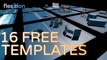 16 Free Templates for Flexalon 3D Layouts!