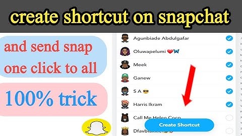 How to create shortcut on snapchat 2022/send snapchat streaks to all at once