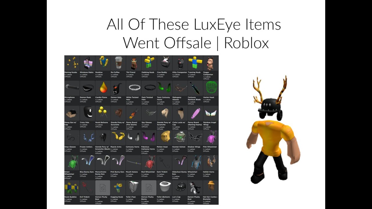 roblox account With OffSale Items