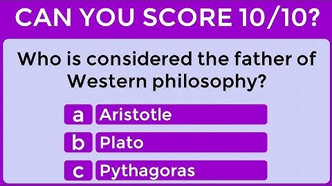 Philosophy Quiz: Can You Score 10/10? #challenge