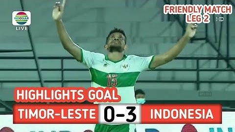 Indonesia vs Timor-Leste»Highlights Goal Friendly match leg 2