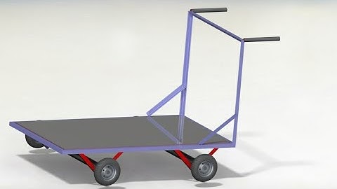 #Solidworks tutorials| Design and assembly of hand trolley in Solidworks part 3