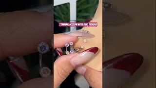 Elegant Nose Pin with Crystal Stone 💫 Latest Jewelry Trend #nosepin #trend #fashion #shorts #viral