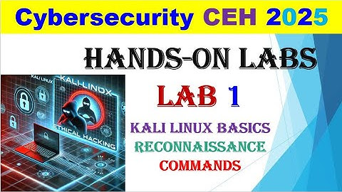 cybersecurity Hands On Linux and Reconnaissance Lab1