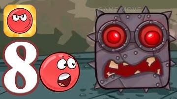 Red Ball 4 - Gameplay Walkthrough Part 8 - Boss Box Factory Chapter 3 (IOS, Android)