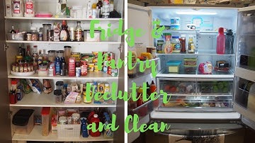 ORGANIZE and CLEAN WITH ME | Fridge and Pantry Declutter 2020