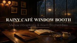 Rainy Vintage Café Window Booth Jazz | Mellow Vibraphone & Warm Brushed Bass for Slow Cafe Reading