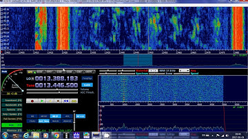 13 Mhz Codar Ocean Waves Radar signal received on  with Visual Aspect with SDR