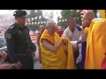 Chief spiritual leader of Bhutan His Holiness Je Khenpo at Mahabodhi Bodhgaya