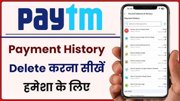 Paytm Payment History Kaise Delete Kare | How To Remove Transaction History in Paytm  |@HumsafarTech