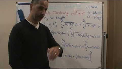 Calc2   Trig Substitutions   Tangent   Arc Length Example