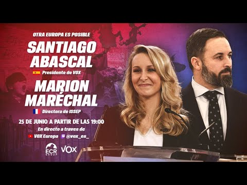 Santiago Abascal y Marion Marechal sobre el futuro de Europa