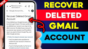 How to Recover Deleted Gmail Account 2026 | Easy Method 🔥